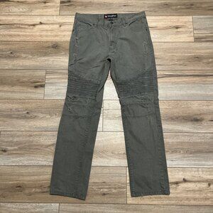 Men's Southpole Distressed Denim Jeans SZ 34x32 Green Modern Cotton Straight